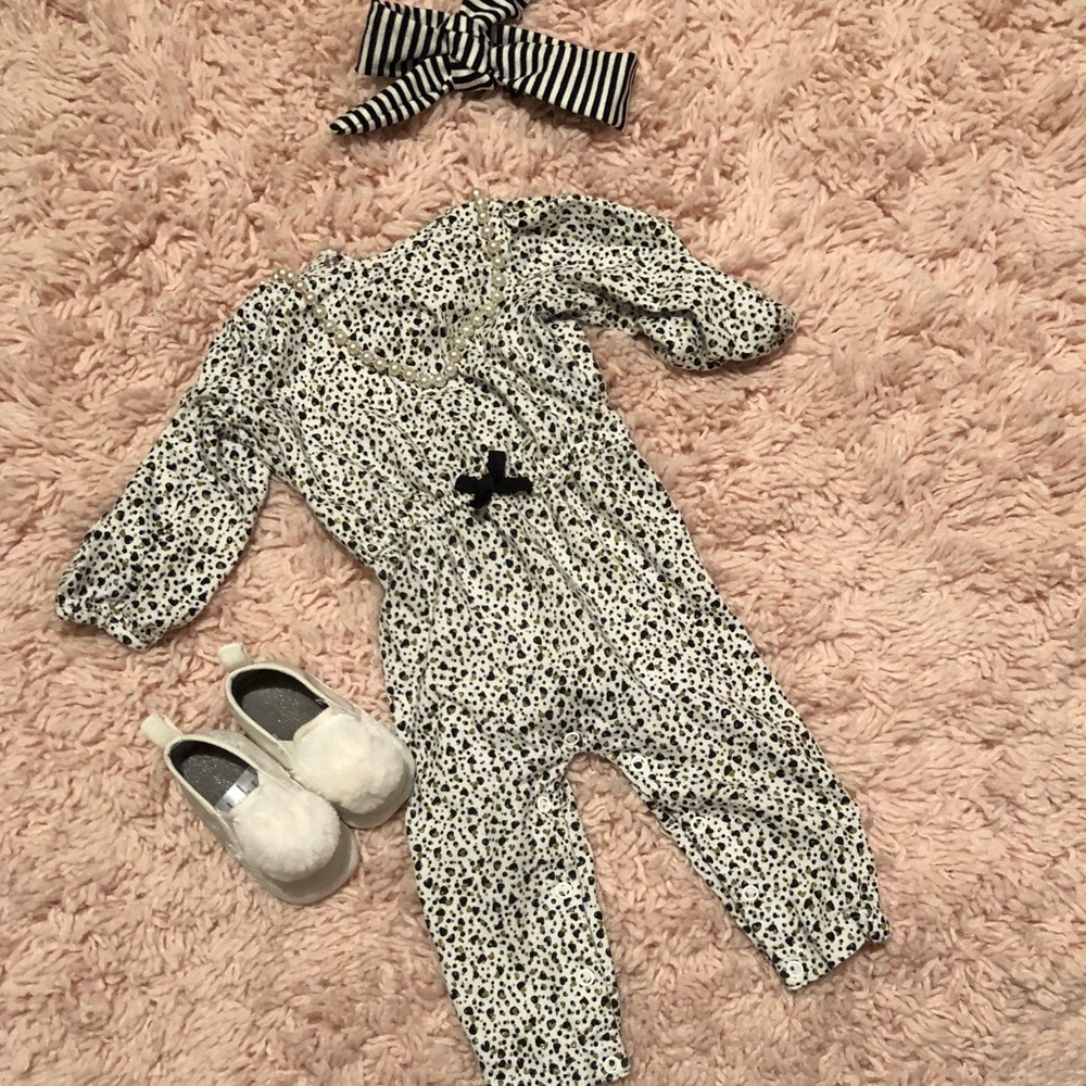 Leopard print, lightweight one piece.